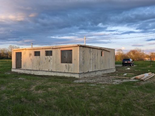 Строительство дома из СИП панелей в Краснодарском крае, пгт Ахтырский.