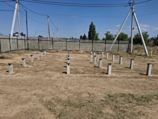 Бетонные забивные сваи. Свайное поле для Каркасного дома в Крыму и Севастополе